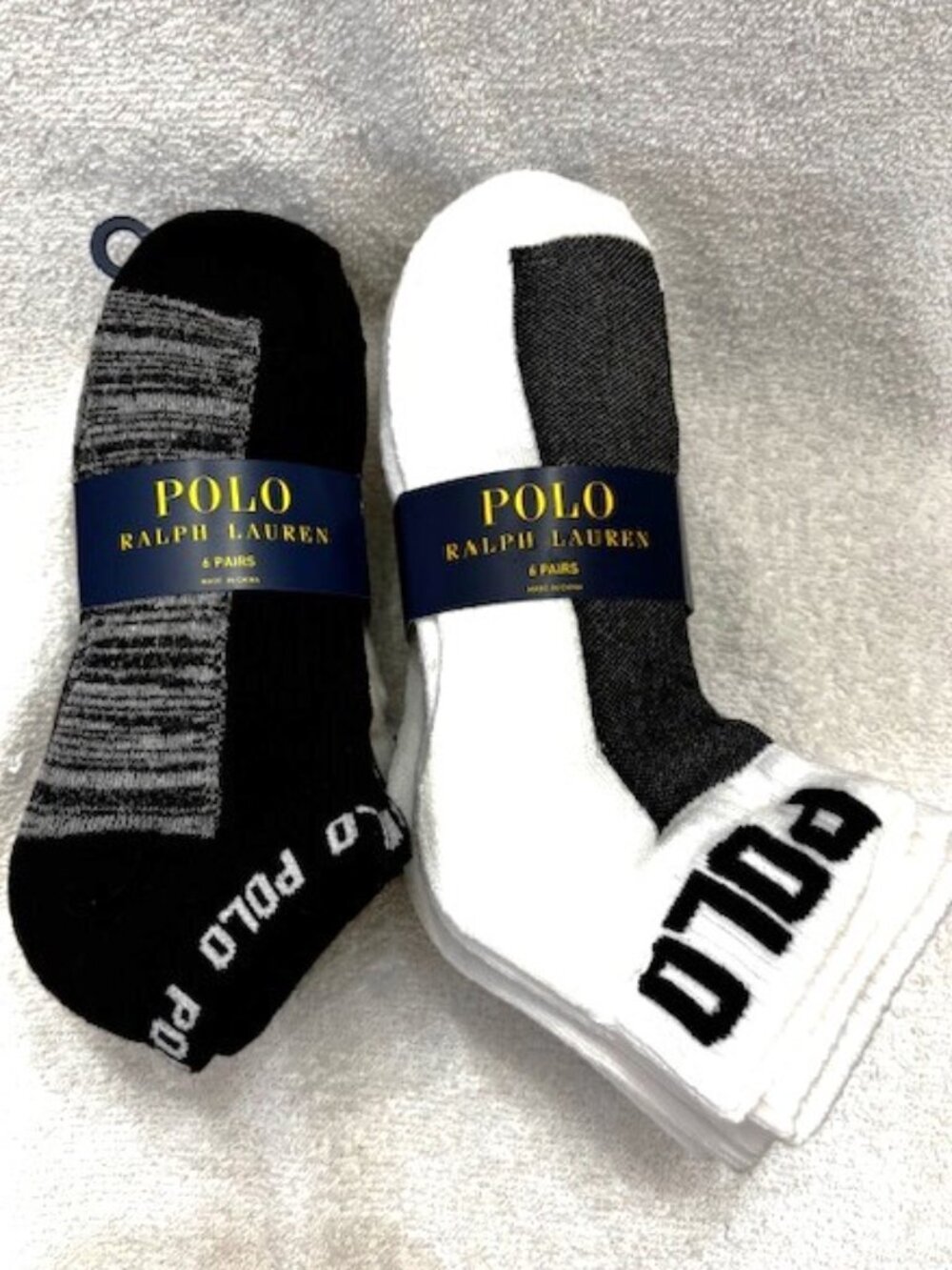 Polo Ralph Lauren 12 socks in 2 styles NWT Sock Size 9-11 (shoe size 4-10-1/2)